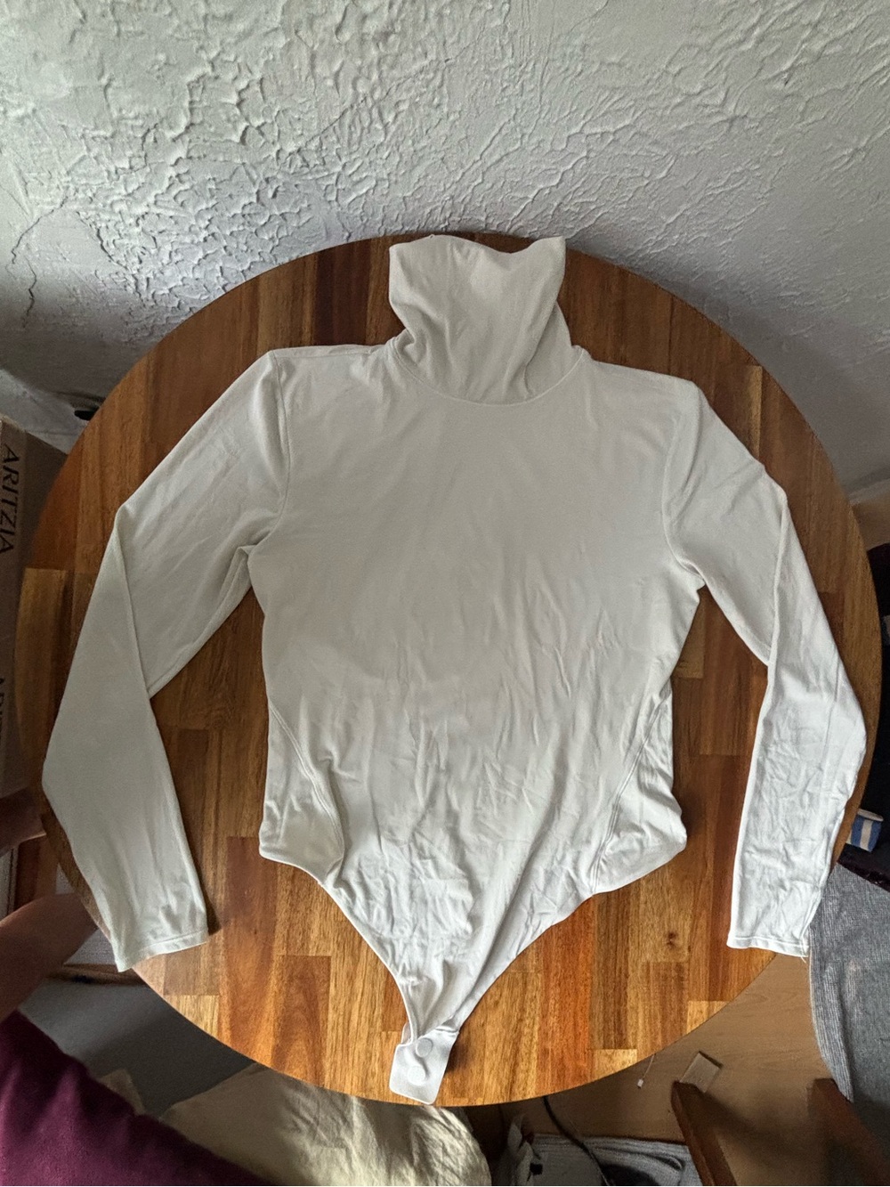 lululemon athletica WHITE Long-Sleeve Turtleneck Bodysuit - Sleek Fit